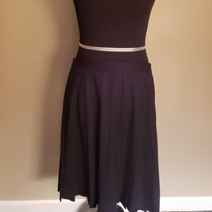 Black Pleated Skirt